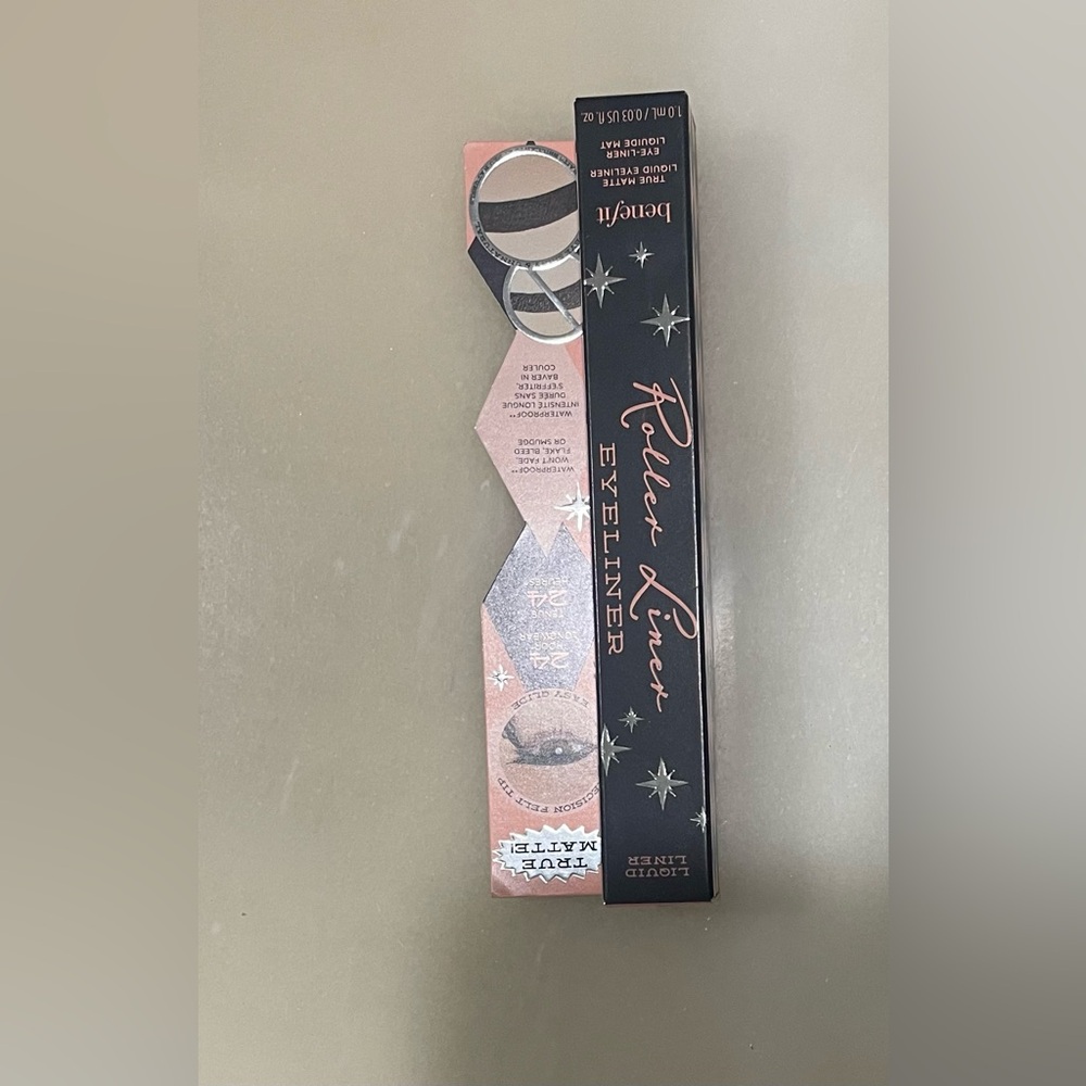 Benefit Roller Liner True Matte Liquid Eyeliner, Black, 0.03 Fl Oz